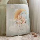 Set lenjerie pentru Patut Bebe din 6 piese Lion crem (16)